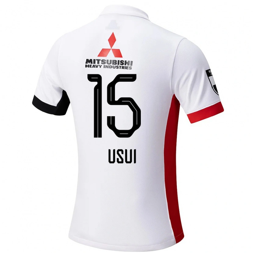 Danxen Män Tsubasa Usui #15 Vit Svart Bortatröja Matchtröjor 2025/26 Tröjor T-Tröja