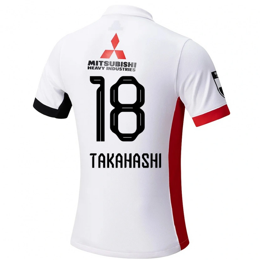 Danxen Män Toshiki Takahashi #18 Vit Svart Bortatröja Matchtröjor 2025/26 Tröjor T-Tröja
