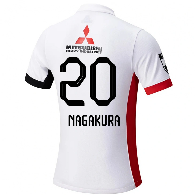 Danxen Män Motoki Nagakura #20 Vit Svart Bortatröja Matchtröjor 2025/26 Tröjor T-Tröja