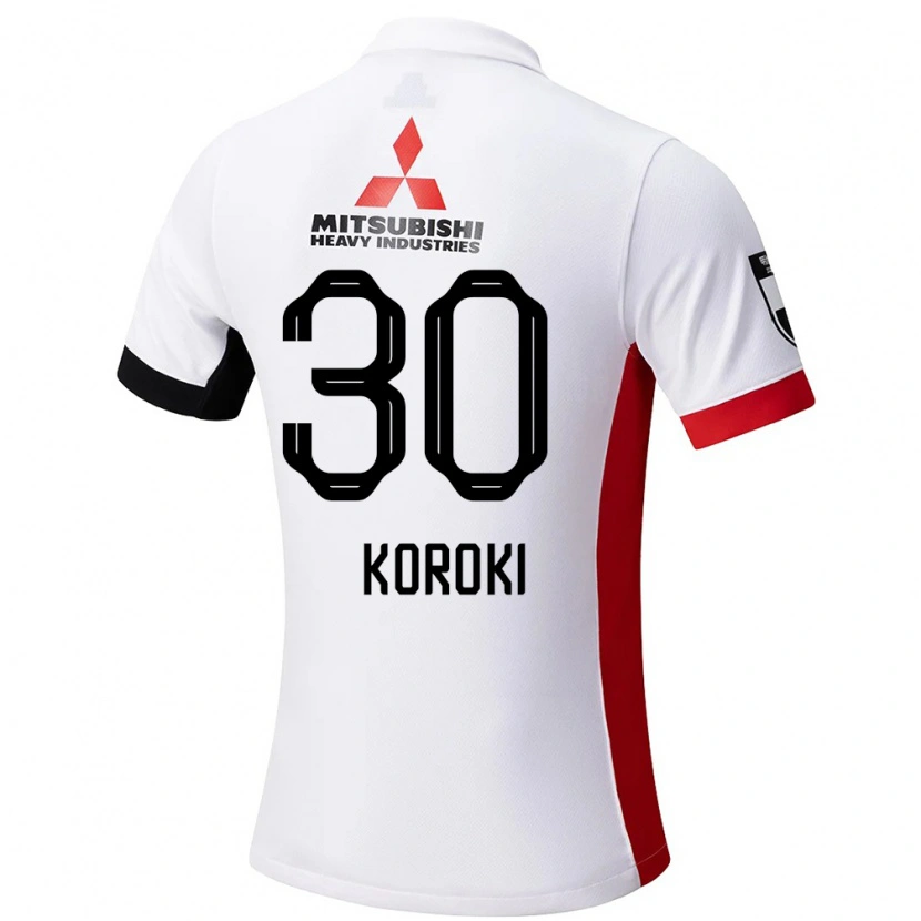 Danxen Män Shinzo Koroki #30 Vit Svart Bortatröja Matchtröjor 2025/26 Tröjor T-Tröja