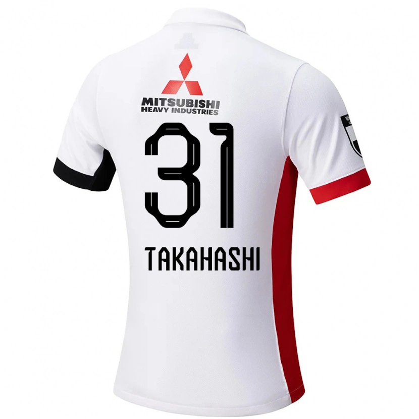 Danxen Män Atsuro Takahashi #31 Vit Svart Bortatröja Matchtröjor 2025/26 Tröjor T-Tröja