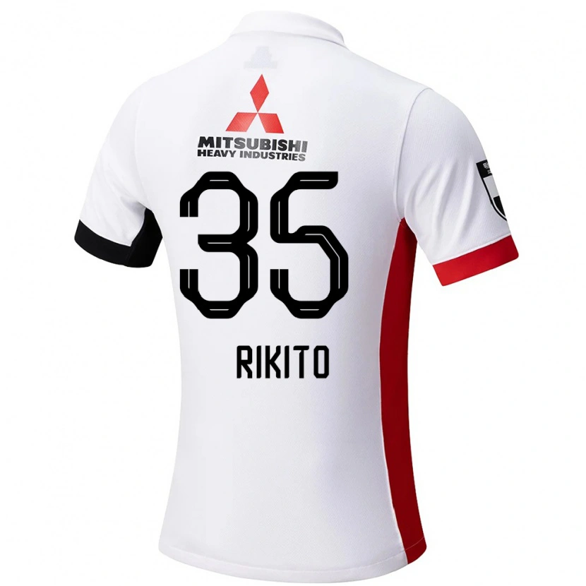 Danxen Män Rikito Inoue #35 Vit Svart Bortatröja Matchtröjor 2025/26 Tröjor T-Tröja