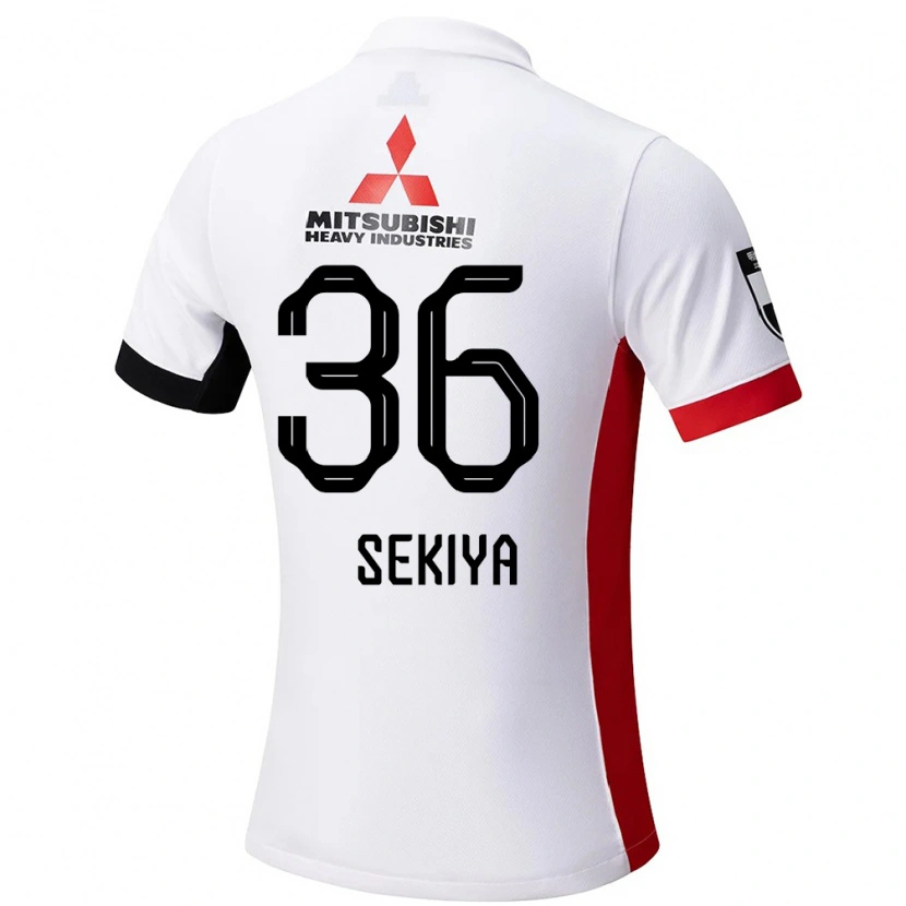Danxen Män Hikaru Sekiya #36 Vit Svart Bortatröja Matchtröjor 2025/26 Tröjor T-Tröja