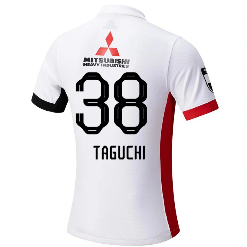 Danxen Män Keita Taguchi #38 Vit Svart Bortatröja Matchtröjor 2025/26 Tröjor T-Tröja