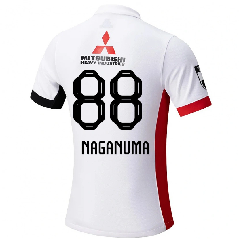 Danxen Män Yoichi Naganuma #88 Vit Svart Bortatröja Matchtröjor 2025/26 Tröjor T-Tröja