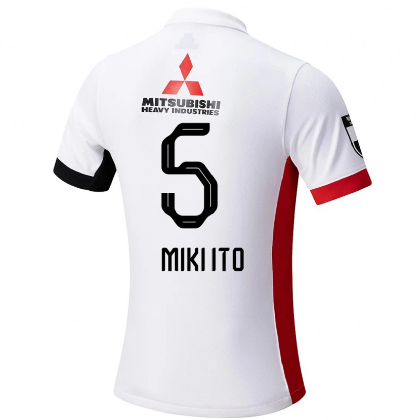 Danxen Män Miki Ito #5 Vit Svart Bortatröja Matchtröjor 2025/26 Tröjor T-Tröja
