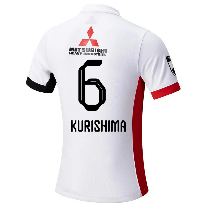 Danxen Män Akari Kurishima #6 Vit Svart Bortatröja Matchtröjor 2025/26 Tröjor T-Tröja