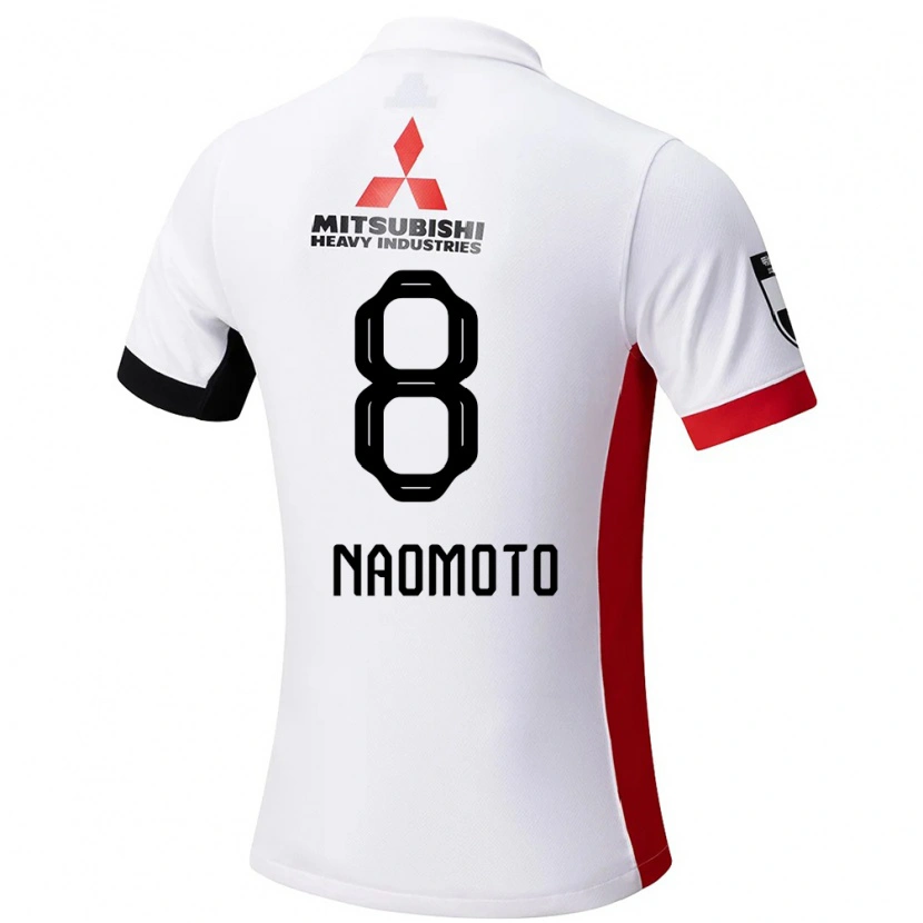 Danxen Män Hikaru Naomoto #8 Vit Svart Bortatröja Matchtröjor 2025/26 Tröjor T-Tröja