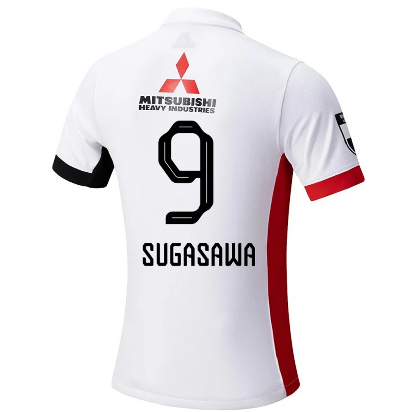 Danxen Män Yuika Sugasawa #9 Vit Svart Bortatröja Matchtröjor 2025/26 Tröjor T-Tröja