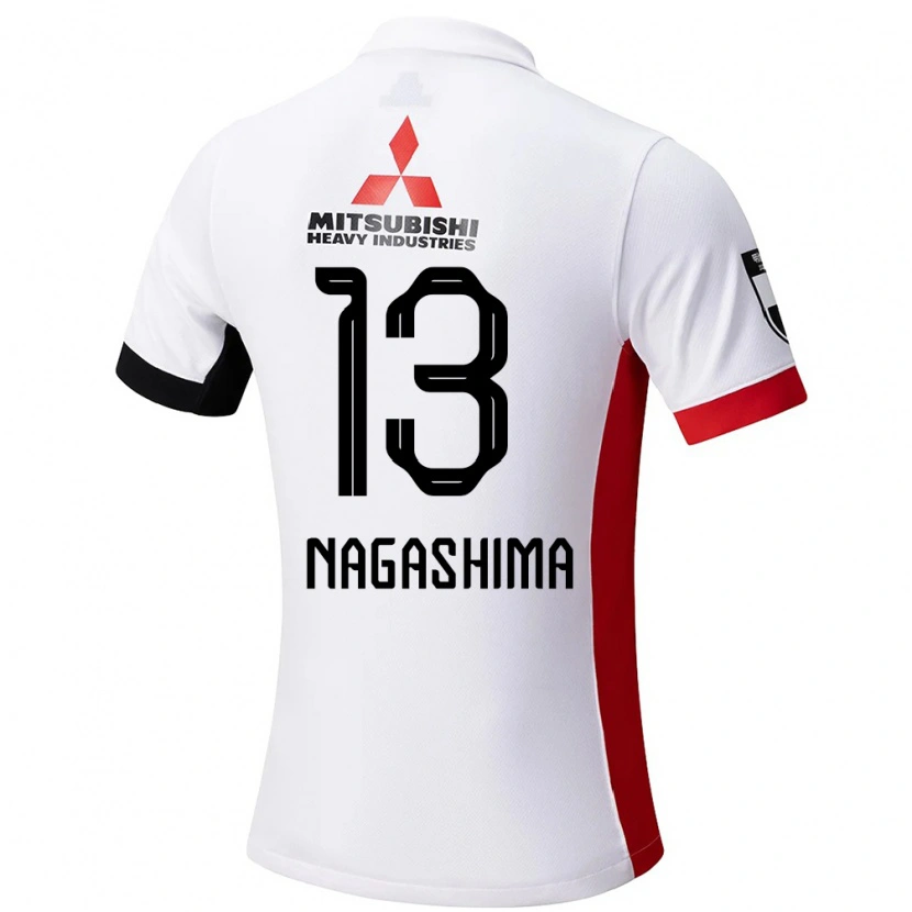 Danxen Män Reina Nagashima #13 Vit Svart Bortatröja Matchtröjor 2025/26 Tröjor T-Tröja