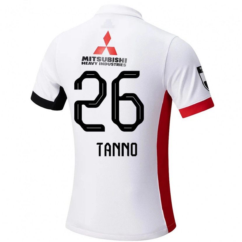 Danxen Män Ririka Tanno #26 Vit Svart Bortatröja Matchtröjor 2025/26 Tröjor T-Tröja