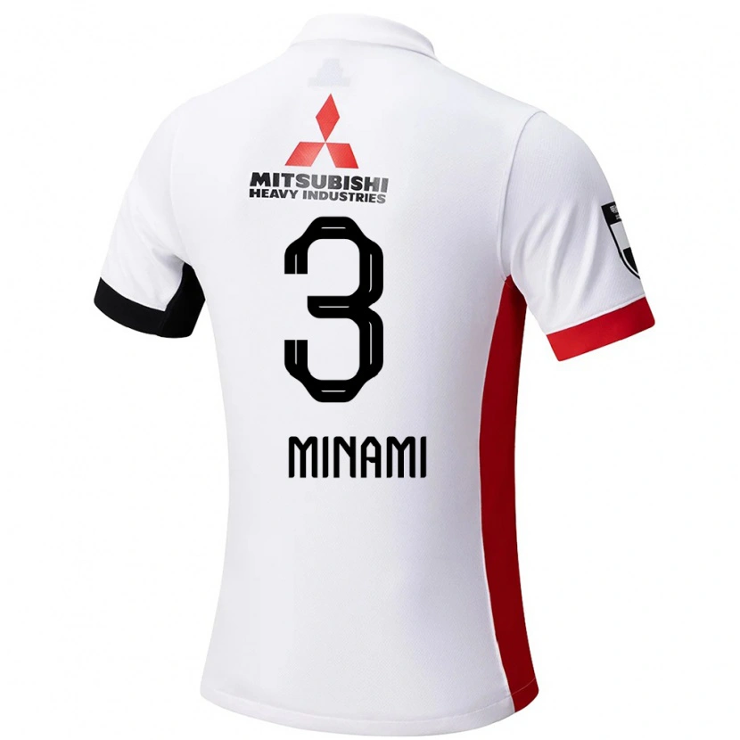 Danxen Män Moeka Minami #3 Vit Svart Bortatröja Matchtröjor 2025/26 Tröjor T-Tröja
