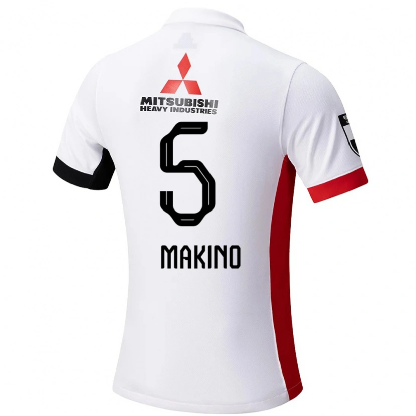 Danxen Män Tomoaki Makino #5 Vit Svart Bortatröja Matchtröjor 2025/26 Tröjor T-Tröja