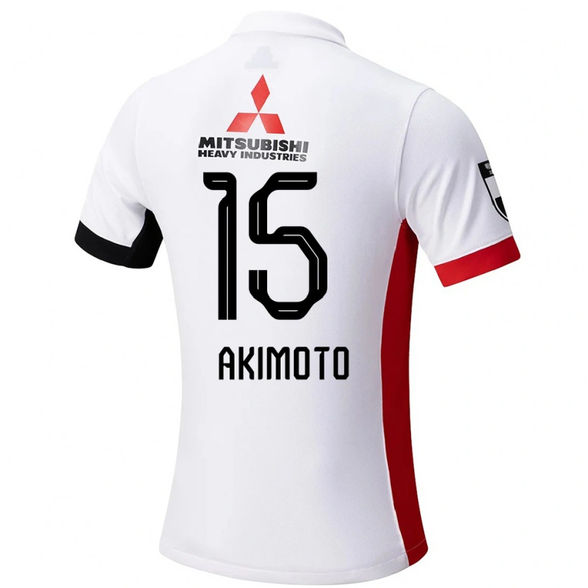 Danxen Män Takahiro Akimoto #15 Vit Svart Bortatröja Matchtröjor 2025/26 Tröjor T-Tröja