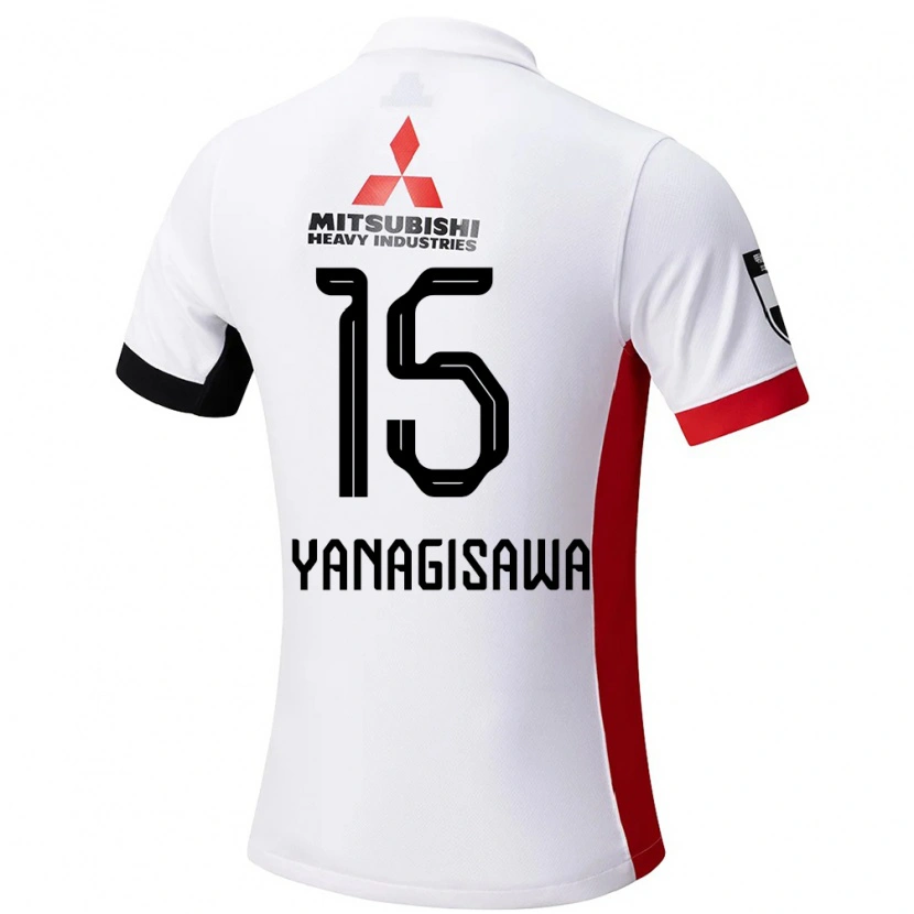 Danxen Män Saki Yanagisawa #15 Vit Svart Bortatröja Matchtröjor 2025/26 Tröjor T-Tröja