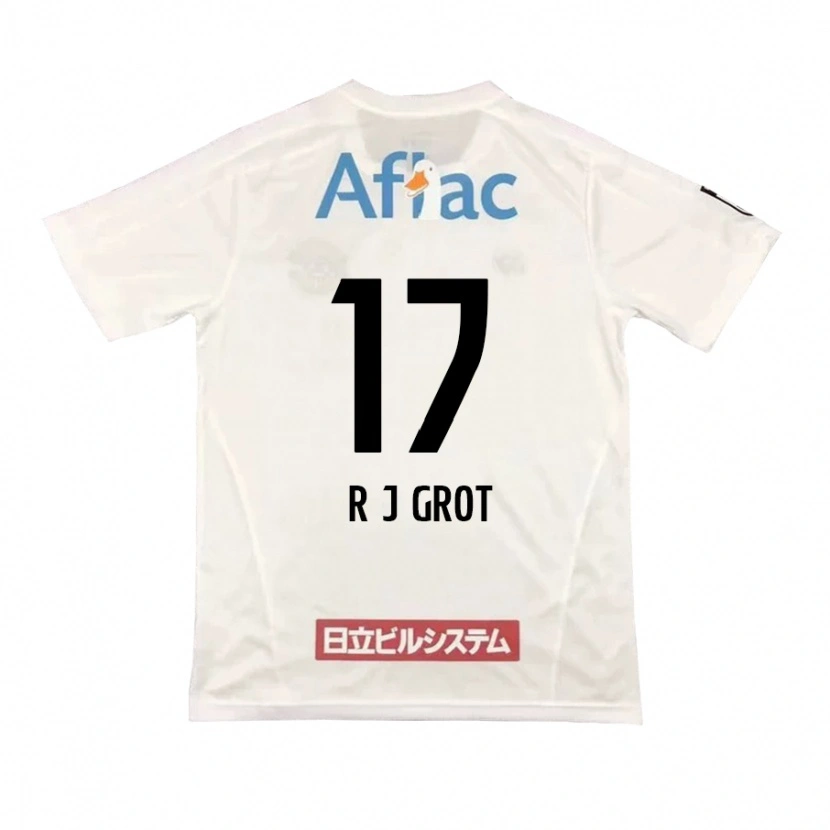 Danxen Män Jay-Roy Grot #17 Ljusgrå Beige Bortatröja Matchtröjor 2025/26 Tröjor T-Tröja