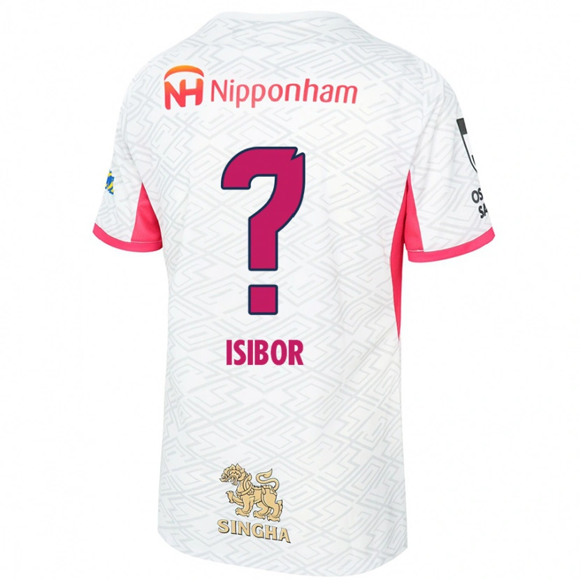 Danxen Män Ken Isibor #0 Vit Sakura Rosa Bortatröja Matchtröjor 2025/26 Tröjor T-Tröja