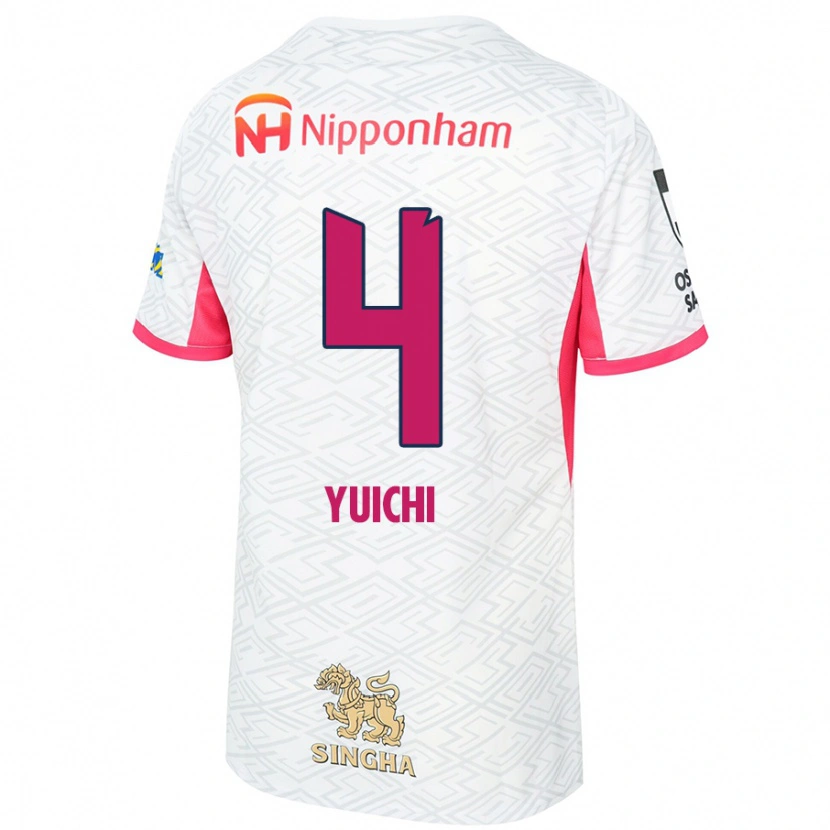 Danxen Män Yuichi Hirano #4 Vit Sakura Rosa Bortatröja Matchtröjor 2025/26 Tröjor T-Tröja