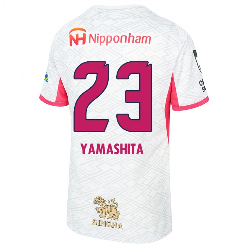 Danxen Män Tatsuya Yamashita #23 Vit Sakura Rosa Bortatröja Matchtröjor 2025/26 Tröjor T-Tröja