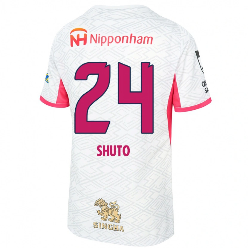 Danxen Män Nozomi Shuto #24 Vit Sakura Rosa Bortatröja Matchtröjor 2025/26 Tröjor T-Tröja