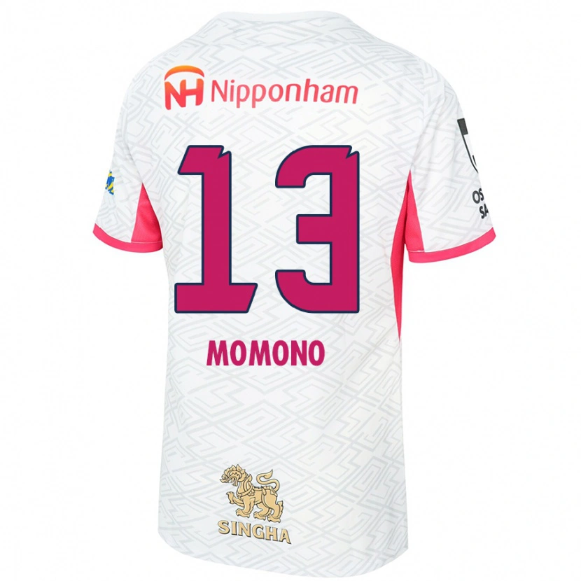 Danxen Män Miyuka Momono #13 Vit Sakura Rosa Bortatröja Matchtröjor 2025/26 Tröjor T-Tröja