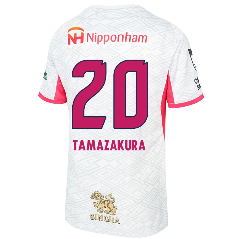 Danxen Män Kotono Tamazakura #20 Vit Sakura Rosa Bortatröja Matchtröjor 2025/26 Tröjor T-Tröja