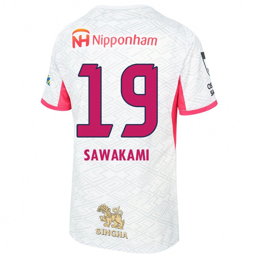 Danxen Män Ryuji Sawakami #19 Vit Sakura Rosa Bortatröja Matchtröjor 2025/26 Tröjor T-Tröja