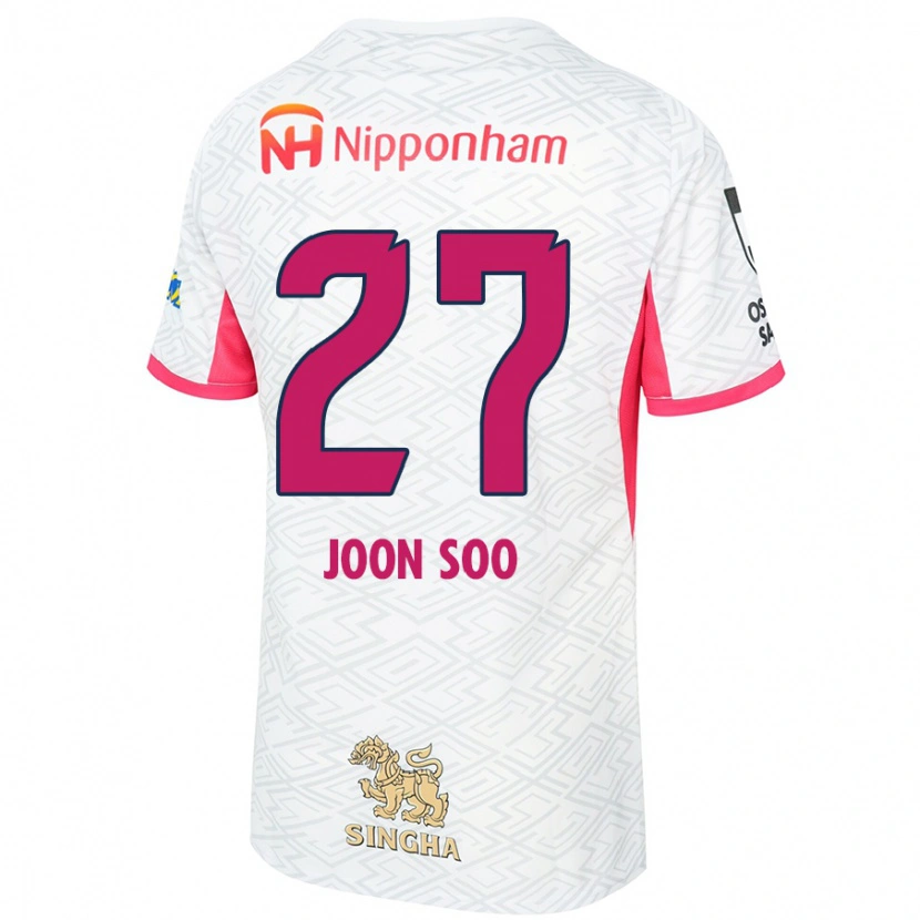 Danxen Män Ahn Joon-Soo #27 Vit Sakura Rosa Bortatröja Matchtröjor 2025/26 Tröjor T-Tröja