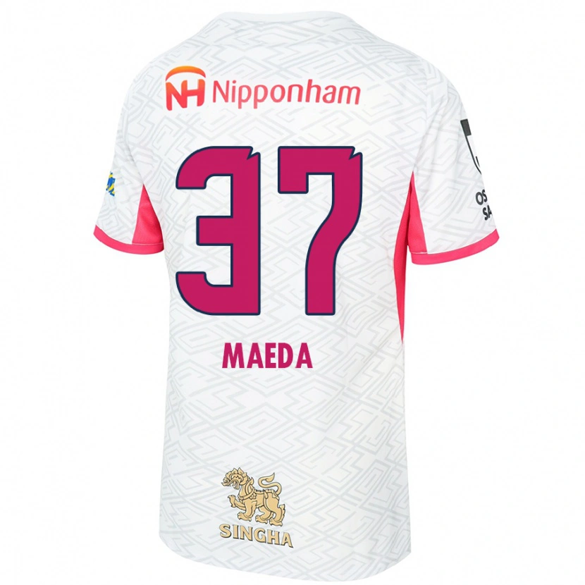 Danxen Män Ryudai Maeda #37 Vit Sakura Rosa Bortatröja Matchtröjor 2025/26 Tröjor T-Tröja