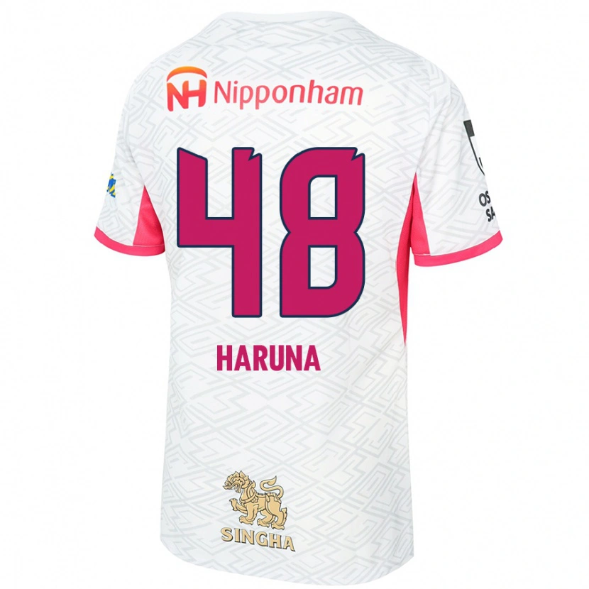 Danxen Män Ryusei Haruna #48 Vit Sakura Rosa Bortatröja Matchtröjor 2025/26 Tröjor T-Tröja