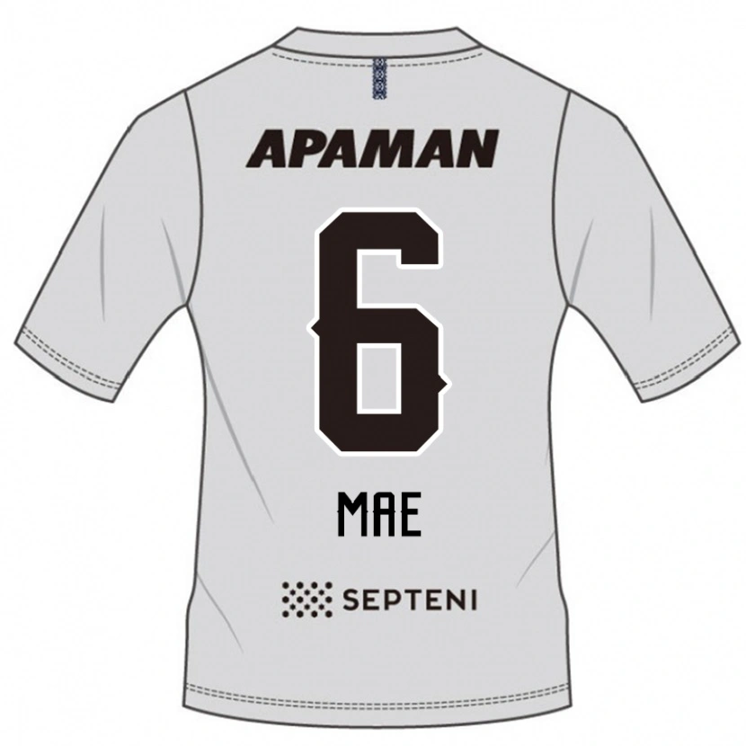 Danxen Män Hiroyuki Mae #6 Ljusgrå Bortatröja Matchtröjor 2025/26 Tröjor T-Tröja
