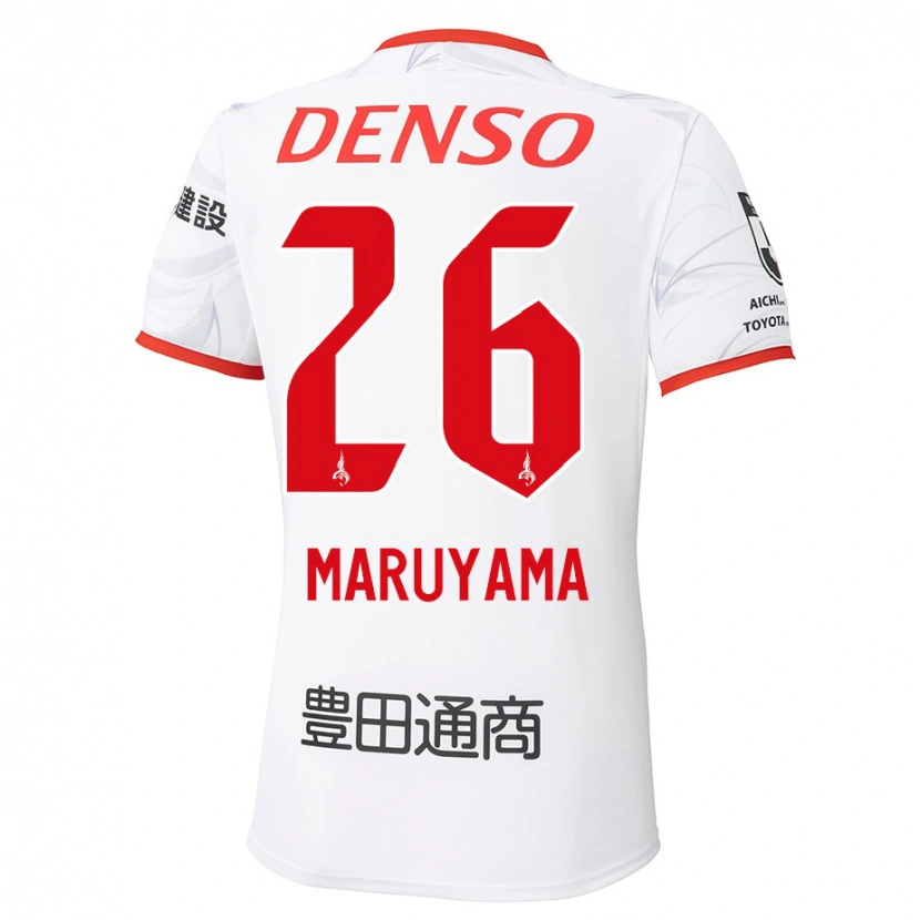 Danxen Män Serato Maruyama #26 Vit Röd Bortatröja Matchtröjor 2025/26 Tröjor T-Tröja