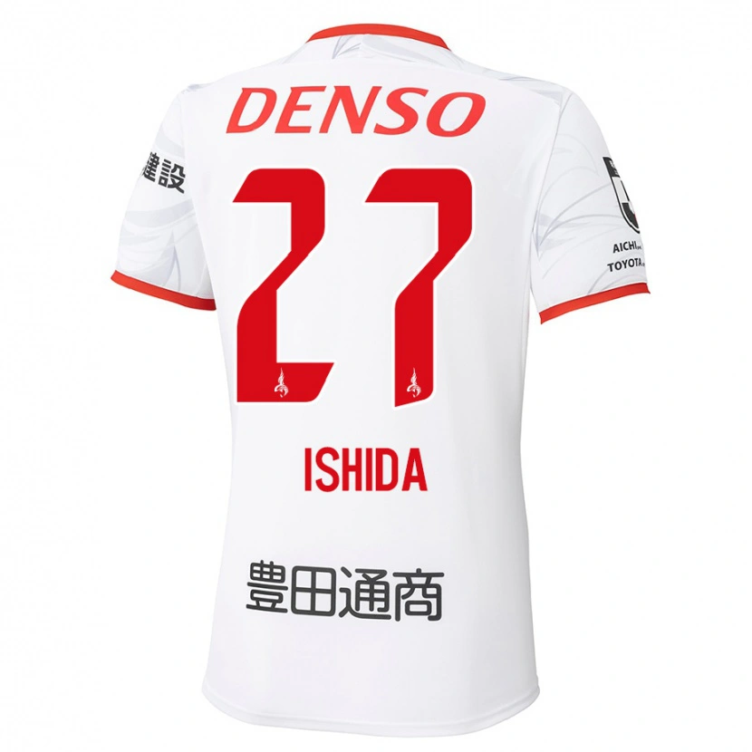 Danxen Män Kakeru Ishida #27 Vit Röd Bortatröja Matchtröjor 2025/26 Tröjor T-Tröja