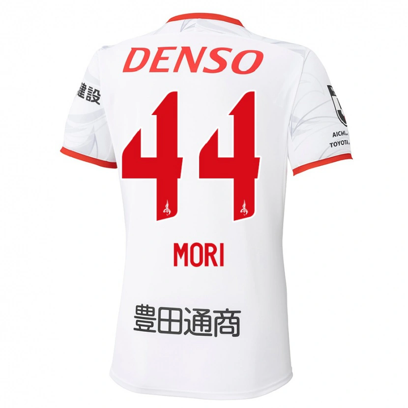 Danxen Män Soichiro Mori #44 Vit Röd Bortatröja Matchtröjor 2025/26 Tröjor T-Tröja