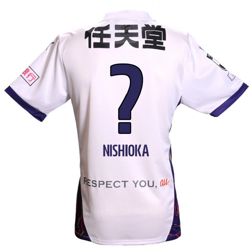 Danxen Män Yuma Nishioka #0 Vit Lila Svart Bortatröja Matchtröjor 2025/26 Tröjor T-Tröja