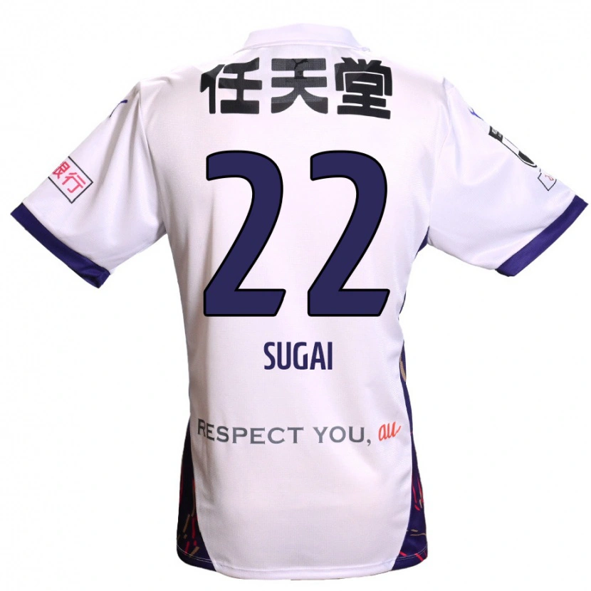 Danxen Män Hidehiro Sugai #22 Vit Lila Svart Bortatröja Matchtröjor 2025/26 Tröjor T-Tröja