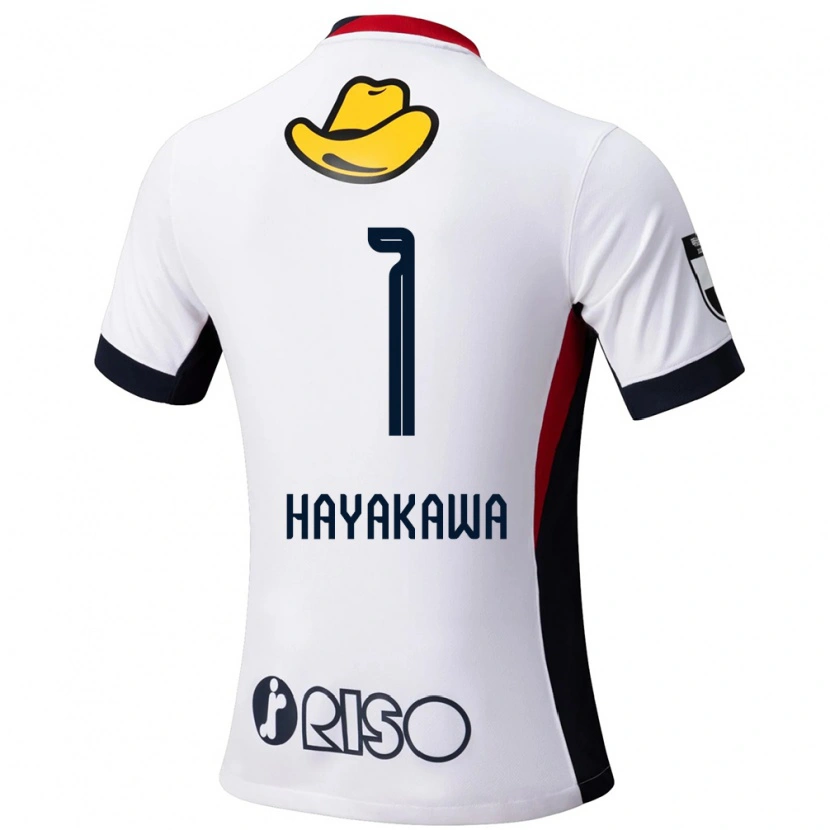 Danxen Män Tomoki Hayakawa #1 Vit Svart Bortatröja Matchtröjor 2025/26 Tröjor T-Tröja