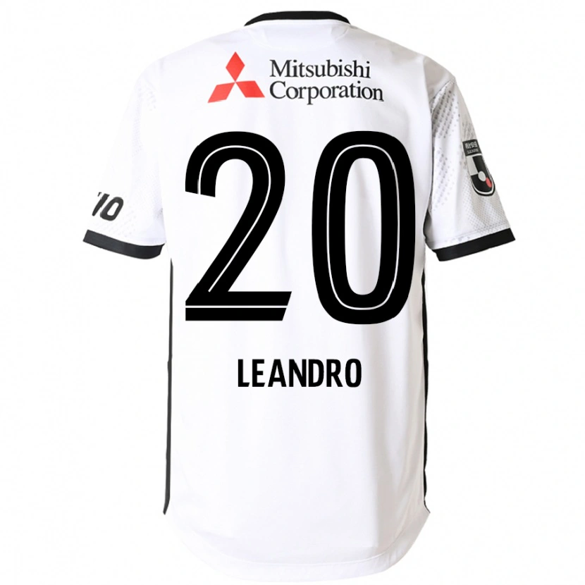 Danxen Män Leandro #20 Vit Svart Bortatröja Matchtröjor 2025/26 Tröjor T-Tröja