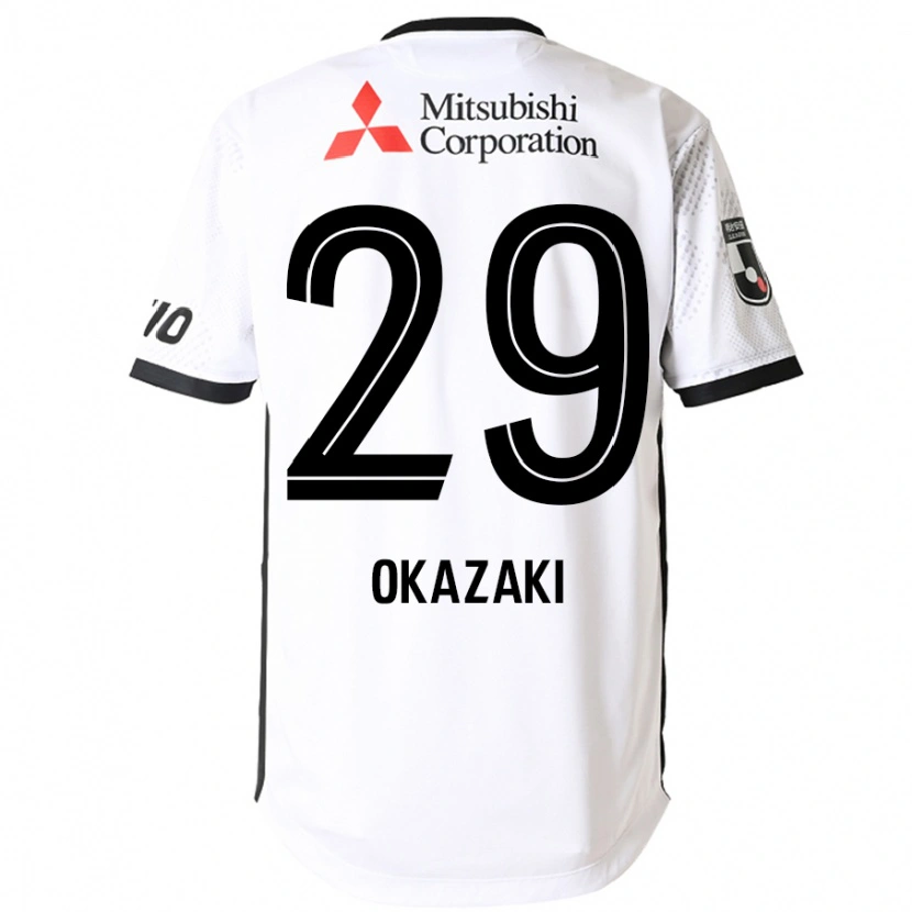 Danxen Män Makoto Okazaki #29 Vit Svart Bortatröja Matchtröjor 2025/26 Tröjor T-Tröja