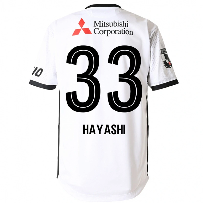 Danxen Män Akihiro Hayashi #33 Vit Svart Bortatröja Matchtröjor 2025/26 Tröjor T-Tröja