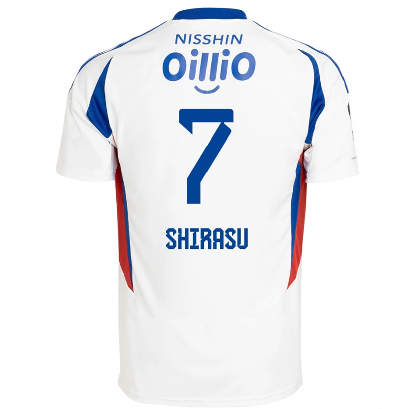 Danxen Män Kento Shirasu #7 Vit Kungsblå Bortatröja Matchtröjor 2025/26 Tröjor T-Tröja