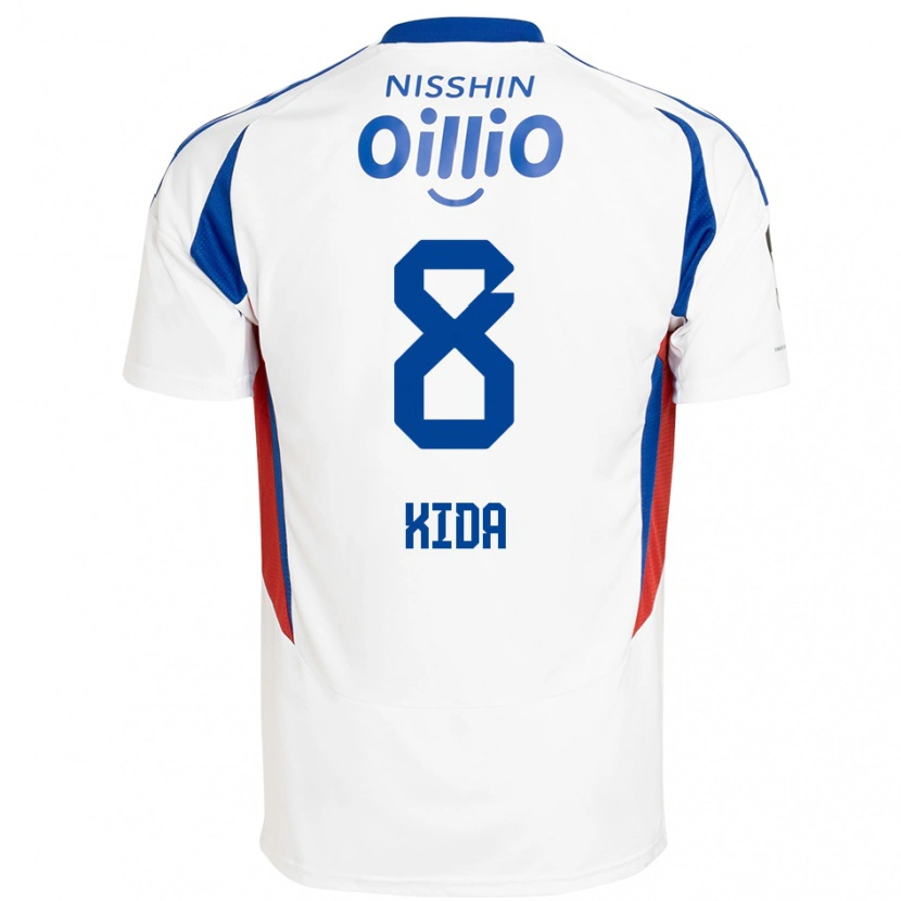 Danxen Män Takuya Kida #8 Vit Kungsblå Bortatröja Matchtröjor 2025/26 Tröjor T-Tröja