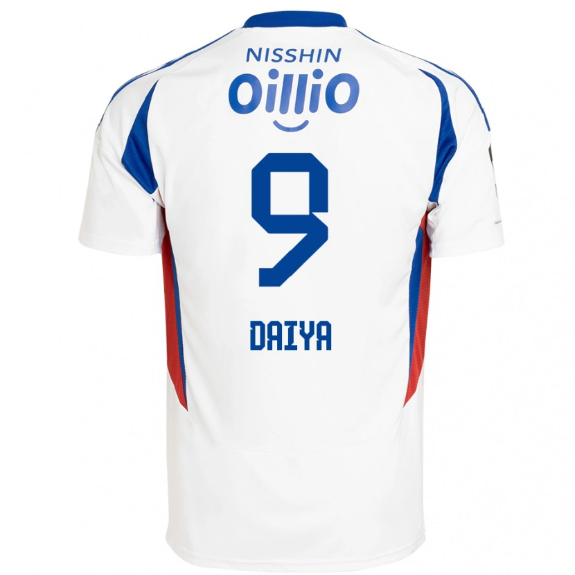 Danxen Män Daiya Tono #9 Vit Kungsblå Bortatröja Matchtröjor 2025/26 Tröjor T-Tröja