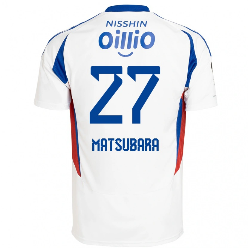 Danxen Män Ken Matsubara #27 Vit Kungsblå Bortatröja Matchtröjor 2025/26 Tröjor T-Tröja