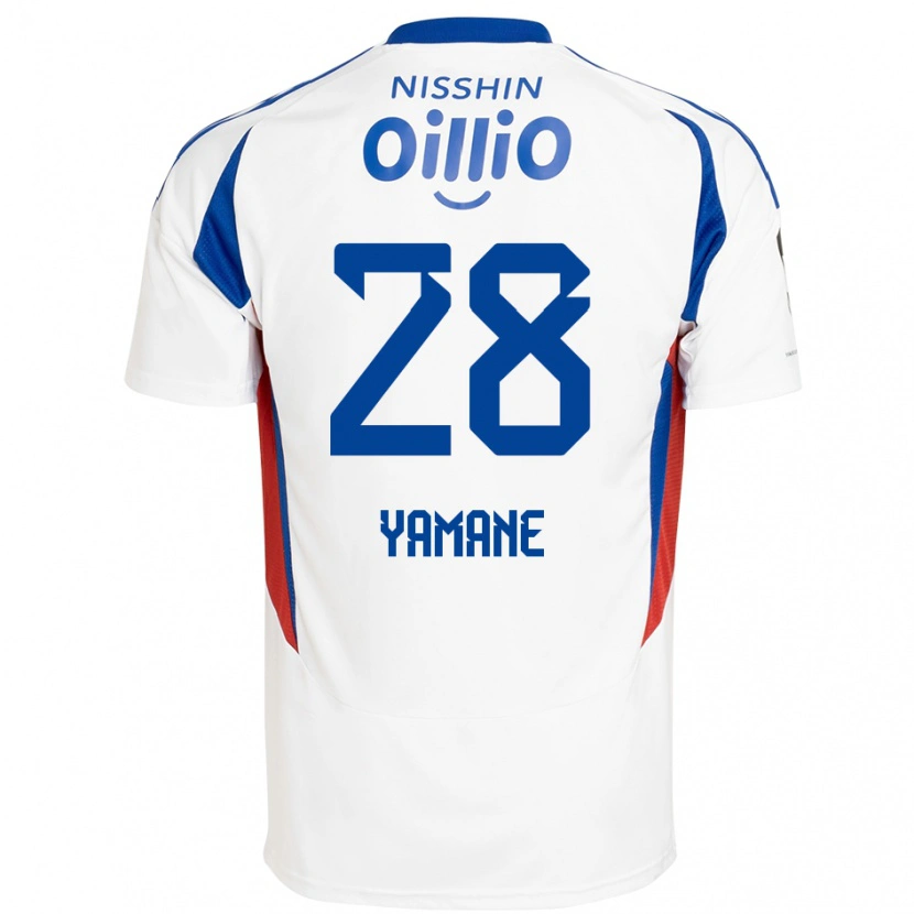 Danxen Män Riku Yamane #28 Vit Kungsblå Bortatröja Matchtröjor 2025/26 Tröjor T-Tröja