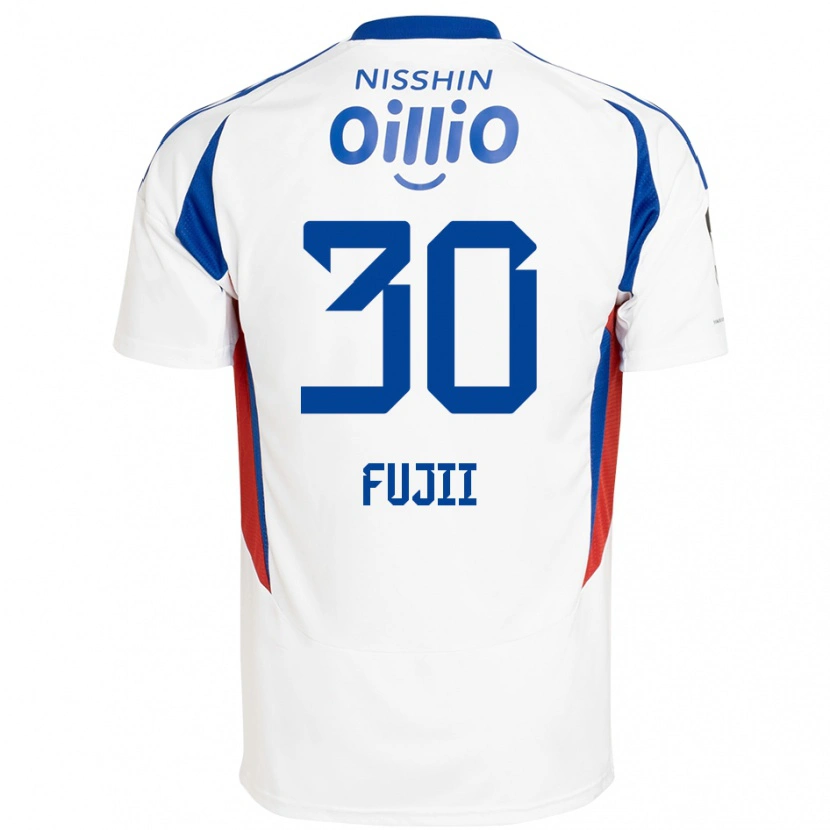 Danxen Män Shota Fujii #30 Vit Kungsblå Bortatröja Matchtröjor 2025/26 Tröjor T-Tröja