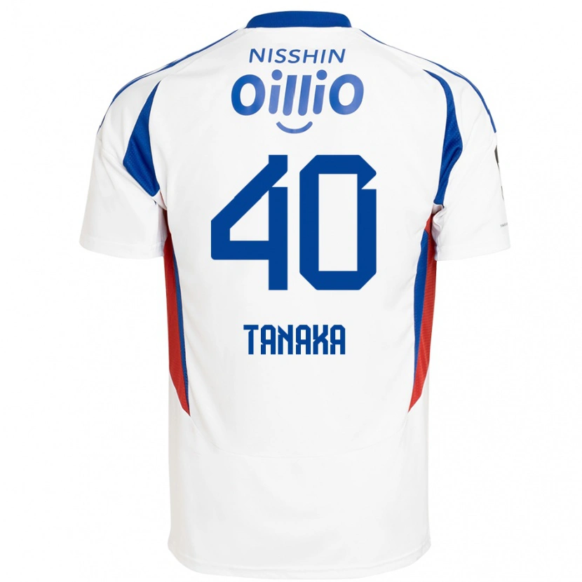 Danxen Män Hiei Tanaka #40 Vit Kungsblå Bortatröja Matchtröjor 2025/26 Tröjor T-Tröja