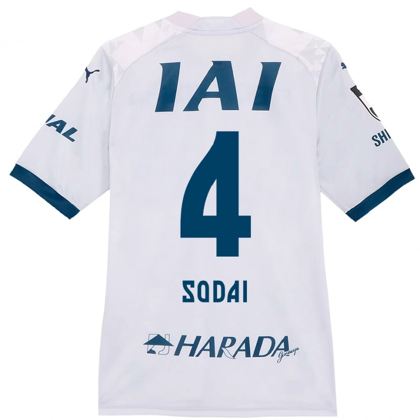 Danxen Män Sodai Hasukawa #4 Vit Kungsblå Bortatröja Matchtröjor 2025/26 Tröjor T-Tröja