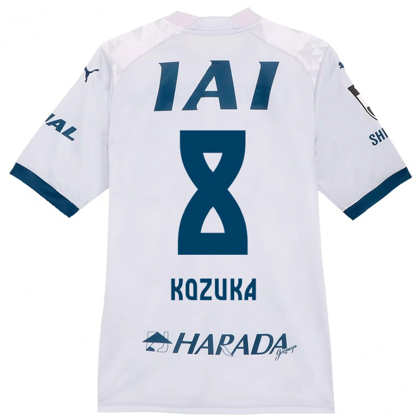 Danxen Män Kazuki Kozuka #8 Vit Kungsblå Bortatröja Matchtröjor 2025/26 Tröjor T-Tröja
