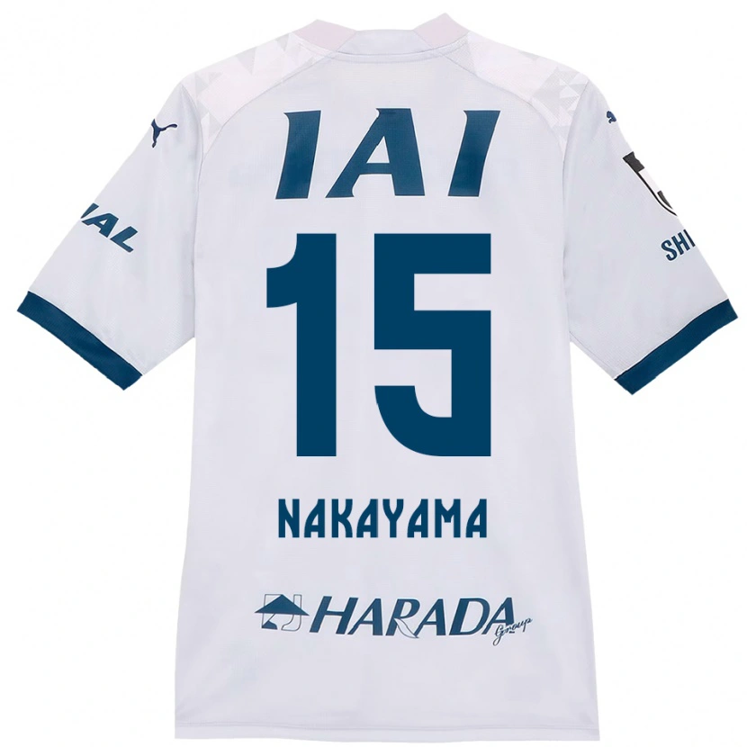 Danxen Män Atsuki Nakayama #15 Vit Kungsblå Bortatröja Matchtröjor 2025/26 Tröjor T-Tröja